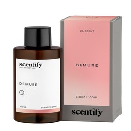 Scentify Demure Aroma Oil Refill Scent for Oil Diffusers Luxurious Relaxing Aromatherapy Fragrance 100ml, 3.38oz
