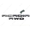 GMC 2PC Set Gloss Black Rear Tailgate Acadia AWD OVERLAY