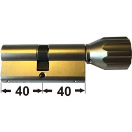 ABUS EC660 eck660 Knob Cylinder Length (A/B) Z40/K40MM (C = 80mm) with 5 Key, with Security Card