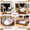 Sourdough Starter Kit,40oz Sourdough Starter Jar with Wooden Lid,2 Banneton