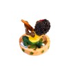 4.5" Small Rasta Jamaican Man Holding Bowl Polyresin Ashtray Decoration