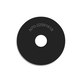 Heavy Duty Neoprene Rubber Washers - 2 1/4" OD X 9/16" ID X 1/8" Thickness - 70 Duro Primal23 Industrial Neoprene Rubber Washers (4)