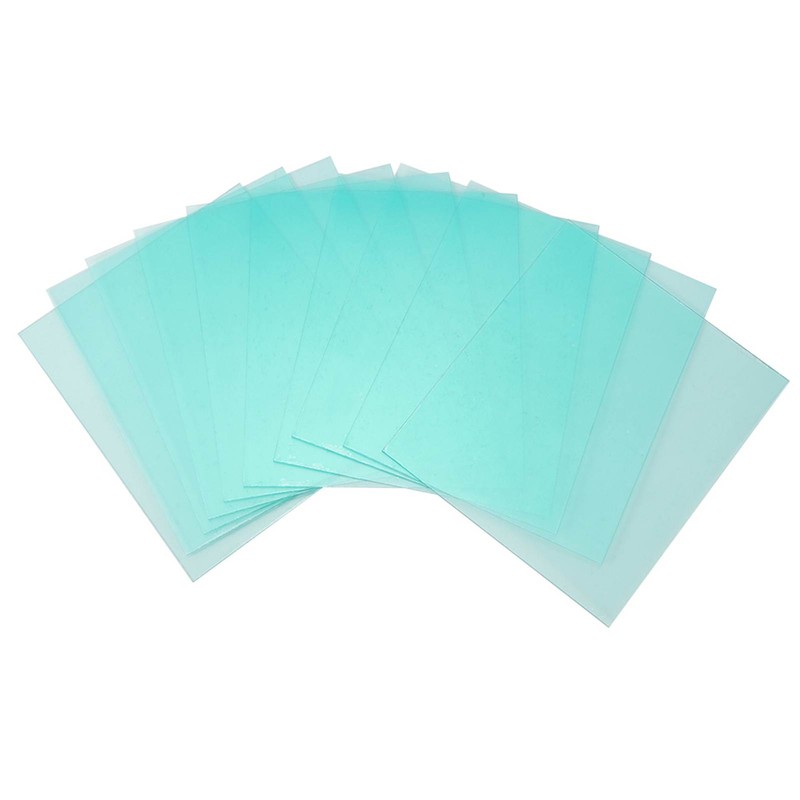 10Pcs 138x122mm Welding Helmet Transparent Protective Plate Spare Lens Industrial