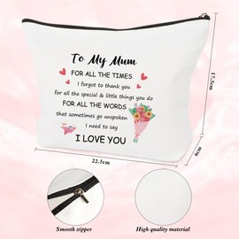 Gifts for Mum,Mum Gifts,Mothers Day Gifts,Mum Birthday Gifts,Makeup Bag,Cosmetic Bags,Mother's Day Gift,Presents for Mum