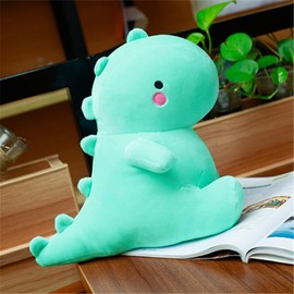 VHYHCY Cute Dinosaur Plush Toys, Fat Dinosaur Stuffed Animals Toys Dolls, Soft Plush Stuffed Animal Dino Plushie, Birthday Gifts for Kids Girls Boys Light Blue 20 inch