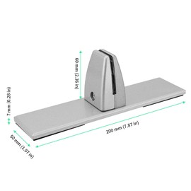 FUNSUEI 6 PCS Sneeze Guard Clamp Bracket, Desk Panel Clamp, Sneeze Guard Support Clamp with Screws, Desk Partition Clamp for Plexiglass or Acrylic Privacy Panel Partition
