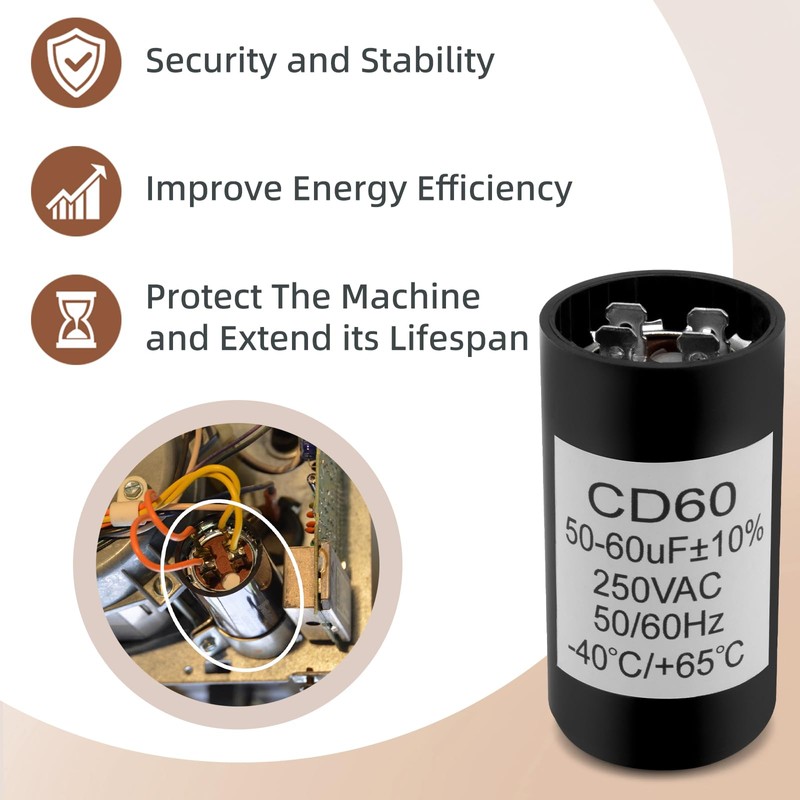 X-18004-b Capacitor Compatible with Genie 18004B Garage Door Opener Motor,