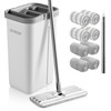 JOYMOOP Mop and Bucket with Wringer Set, Hands Free Flat