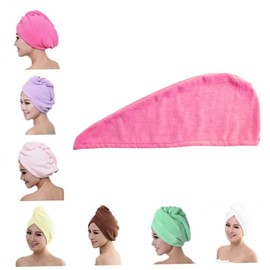 Ipetboom Microfiber Hair Drying Towel Fast-Drying Hair Wrap for Daily Use and Travel Rose Red