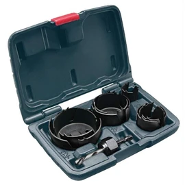 Bosch Accessories Professional 8-Piece Edge Hole Saw Set (For Wood, 1/4 inch Hexagonal Shank, Ø 25-64 mm, Drill Accessories, In Case)