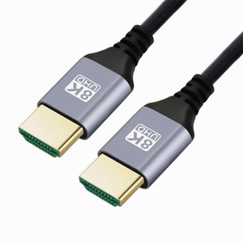 xiwai Cable HDMI 2.1 HDTV tipo A macho a macho 8K 4K Hyper Super Flexible Ultra Delgado Cable de alta velocidad para computadora HDTV 5.0M