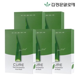 Kim Jeong Moon Aloe 김정문알로에 큐어 알로에 마스크팩 시즌2 50매 Kim Jung-moon Aloe Cure Aloe Mask Pack Season 2 50 Sheets
