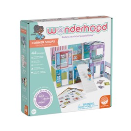 MindWare Wonderhood Corner Shops 44 Piece Building Set