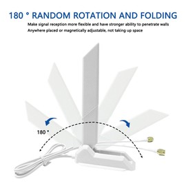 HSSDTECH Tri Band WiFi 6E Antenna for ASUS ROG Strix B550-F Gaming WiFi II/B550-PLUS/Prime B450M-A II/ROG Strix B650-A B650-PLUS B650E-F B550-A B760-I Z690-I Z790-Plus Z790--Plus Z790---Plus Z790---A