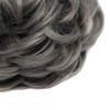 S-noilite [1Pcs] Grey Messy Bun Scrunchy Wavy Curly Scrunchie Bun
