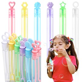 LOMIMOS 18Pcs Mini Bubble Wands,6 Styles Bubble Party Favors for Kids Valentines School Classroom Exchange Prizes Gifts Party Bag Stuffers Summer Outdoor Toys Goodie Bag Filler