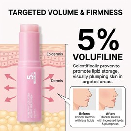 Bálmo Facial Anti-Arrugas con Colágeno Rosa y PD/RN, para Contorno de Ojos, Cuello y Frente, Cuidado Facial con Brillo Natural (1pc)