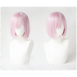 Snow of Clouds Heat Resistant Cosplay Wig Mash Kyrielight / Shielder Fate/Grand Order Fate Wig Fate/GO FGO Fancy Dress Up Wig