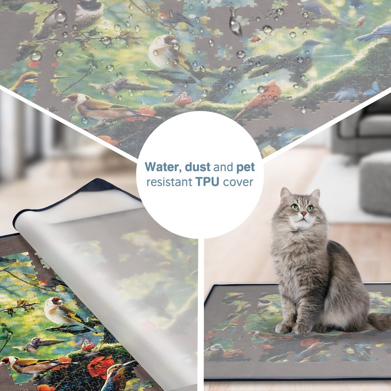 Tektalk Jigsaw Puzzle Board Portable Puzzle Mat for Puzzle Storage