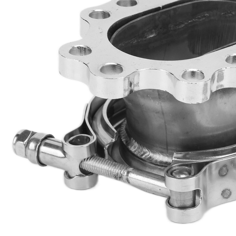 8 Bolt Turbo Downpipe Flange Stainless Steel 2.5in V Band