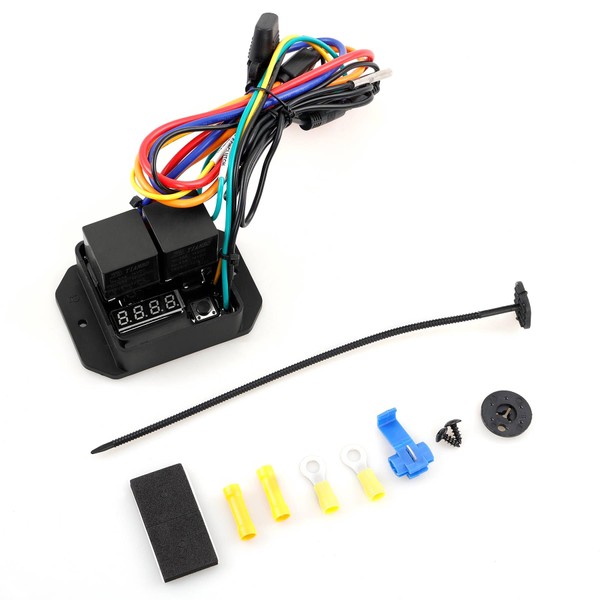 Digital Radiator Fans Controller Swith Kit – 12V/24V Adjustable Temperature