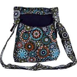 Guru-Shop Embroidered Ethnic Shoulder bag - Olive, Unisex Adults, Green, Cotton, Size:One Size, 24x20x7 cm, Shoulder Bags