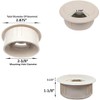CordAway Round Plastic Desk Grommet Ideal for Home Office, Computer,