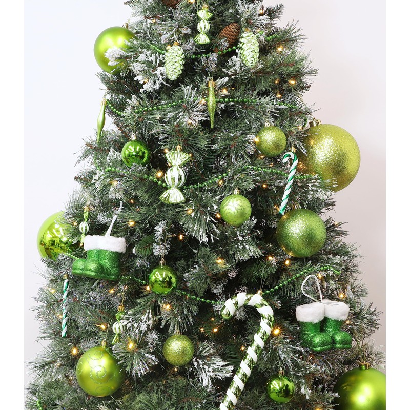 Christmas Concepts® Pack of 5-100mm (4") Large Baubles - Shiny,