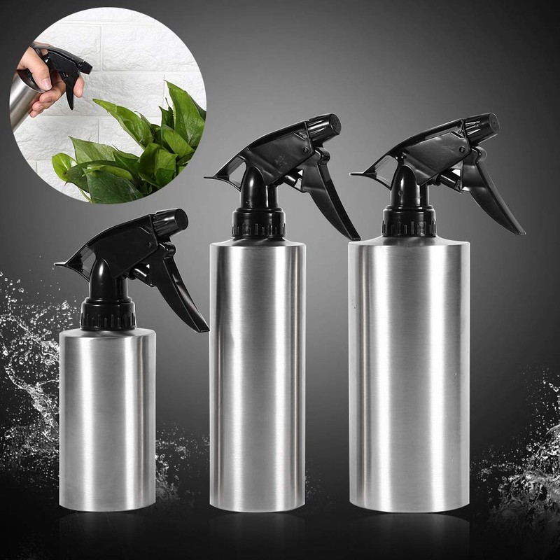 Stainless Steel Spray Bottle,Fine Mist Sprayer Empty Refillable Container for
