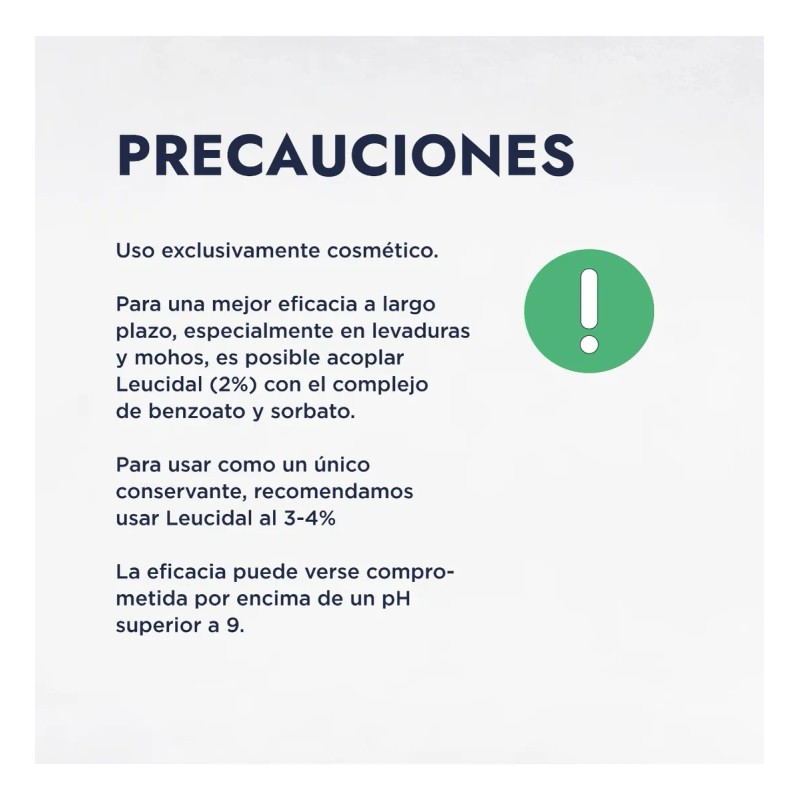 Leucidal, Conservador Cosmético Natural Amplio Espectr 100g
