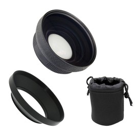 0.4X Super Wide Angle Lens with Macro (Compatible with Panasonic AG-LW7208G) + 82mm Circular Polarizing Filter