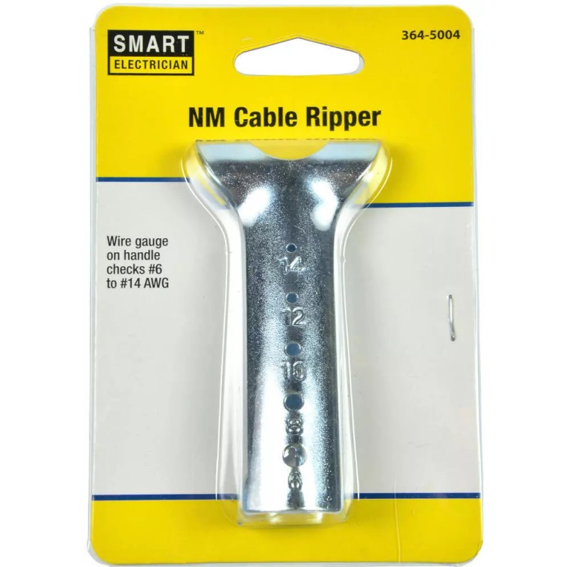 Smart Electrician Nickel Residential Cable Ripper Wire Gauge Handle Checks