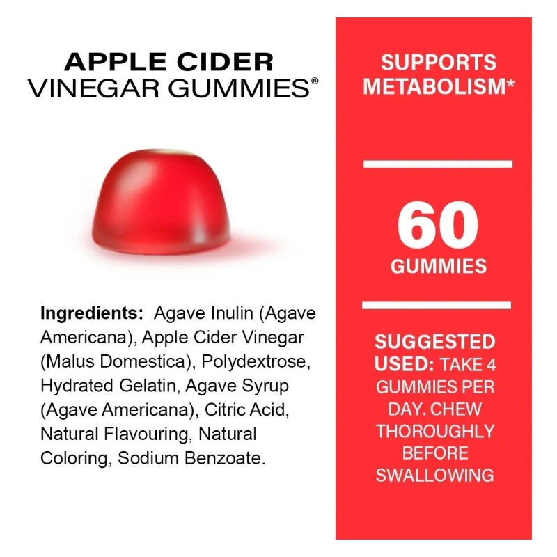 Naturelab NLB, Gomitas De Vinagre De Manzana Bajar De Peso