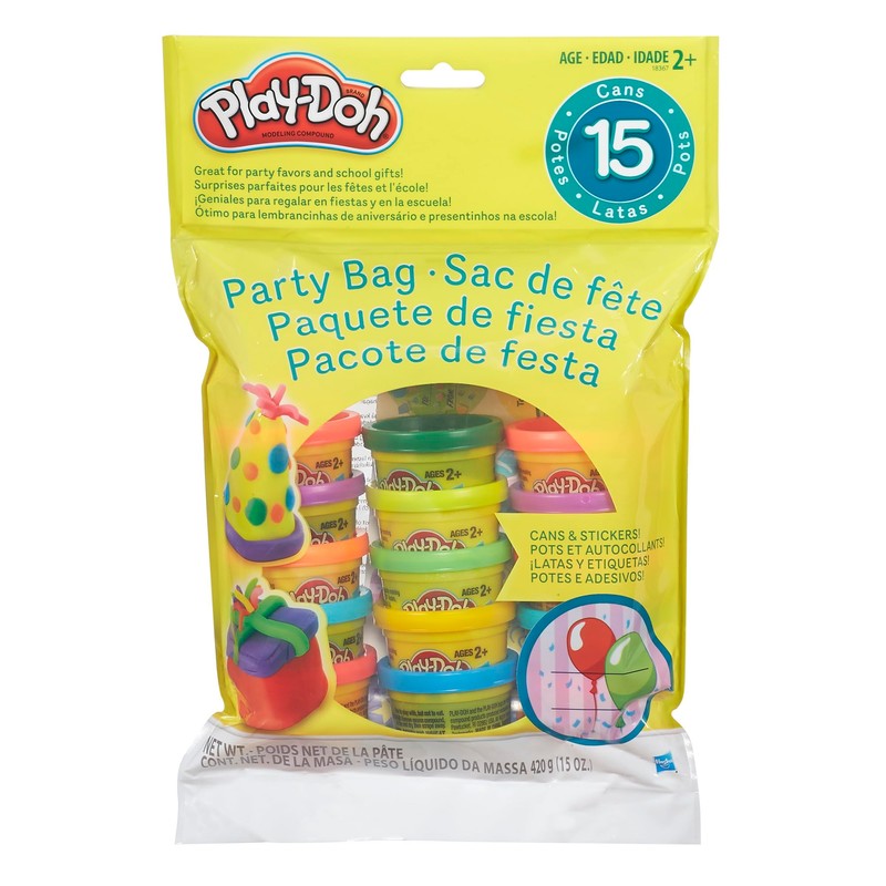 Play-Doh Party Bag, 15 Mini Play-Doh Cans for Kids Party