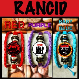 RANCID LET THE DOMINOES FALL   THREE BRACELETS  INTERCHANGEABL