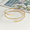 Long tiantian 2PCS Arm Cuff for Women Gold Upper Arm