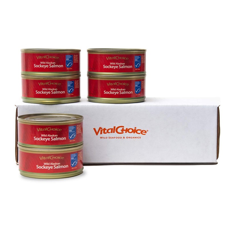 Vital Choice Msc Wild Alaskan Sockeye Salmon, Edible Skin &