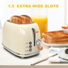 Toaster 2 slice, KitchMix Retro Stainless Steel Toaster with 6