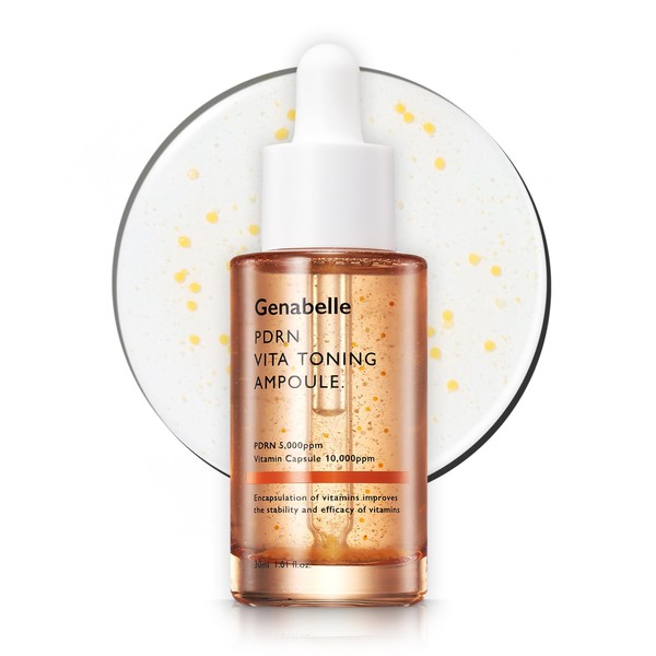 Genabelle PDRN Vitamin Toning Ampoule, High Concentration Vitamin Capsule Essum,