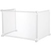 3pcs Transparent Sneeze Guard Partition Board Portable Divider Screen for