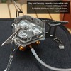 Camping Gas Stove Foldable Windproof Mini Camp Stove Cooker Electronic
