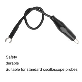Fafeicy 4Pcs Oscilloscope Probe Kit, Oscilloscope Probe Ground Wire Cable with Clip Oscilloscope Accessories for Conform to RoHS