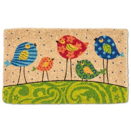 Abbott Collection Colourful Birds Doormat - Coir Fibre (18x30 L)