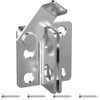 WUBAYI Robuster Schnappverschluss mit Befestigungsschrauben, schwarzes Metall, 62 mm x