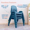 ECR4Kids SitRight Chair, Classroom Seating, Peacock Blue, 4-Pack