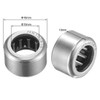 sourcing map HK101610 Needle Roller Bearings Open End 10 mm