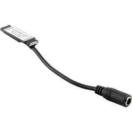 Mini Inline 12V LED Amplifier for RGB Strip Light with Barrel Connector, Black