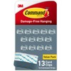Command Clips Redondos para Cables sin Daños, Transparentes, 13 Clips