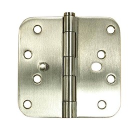 Hinge Outlet 316 Marine Grade Stainless Steel Security Door Hinges 4" with 5/8" Radius - Security Tab - Highly Rust Resistant - 3 Pack