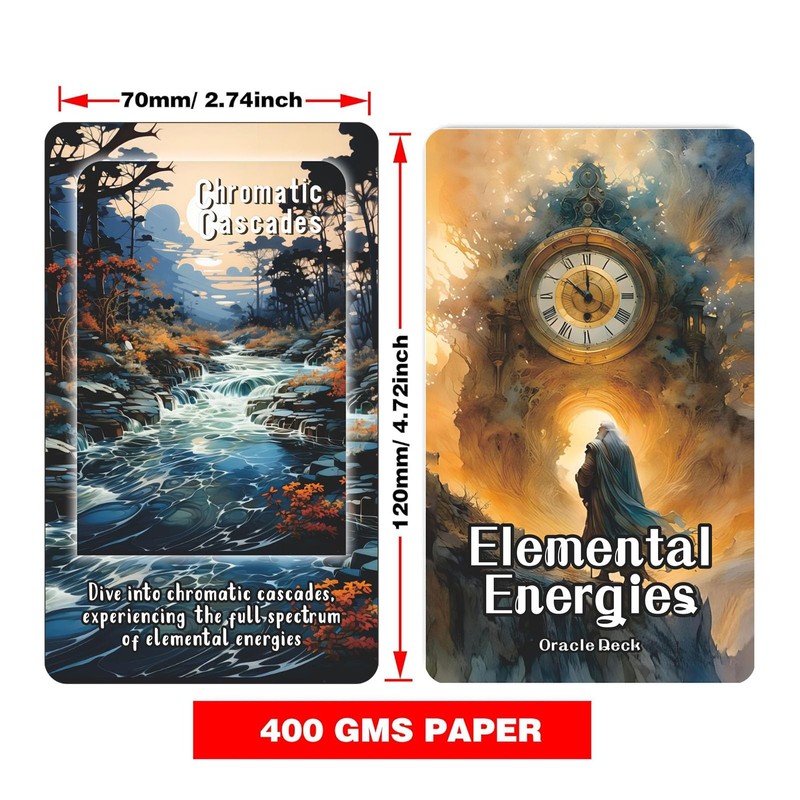 Elemental Energies Oracle Tarot Cards, Oracle Cards and Tarot Cards